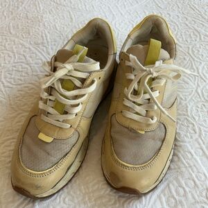 Madewell size 8 Beige and Yellow Sneakers